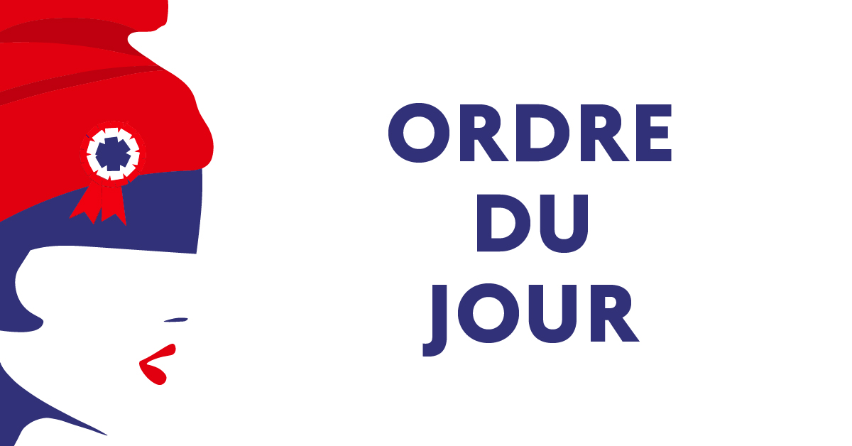 ORDRE DU JOUR – 21 septembre 2024