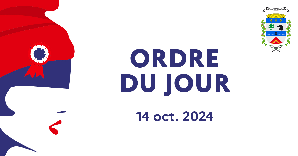 ORDRE DU JOUR 🔵⚪️🔴