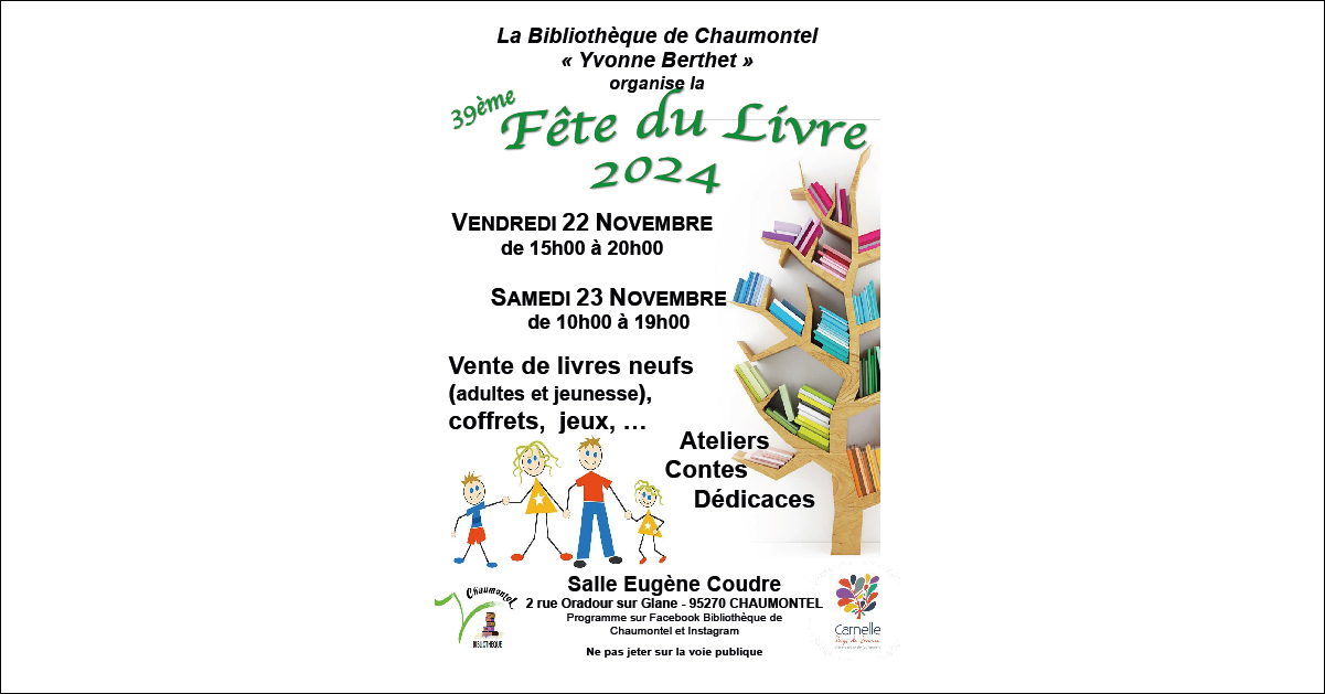 FETE DU LIVRE – 39ème édition