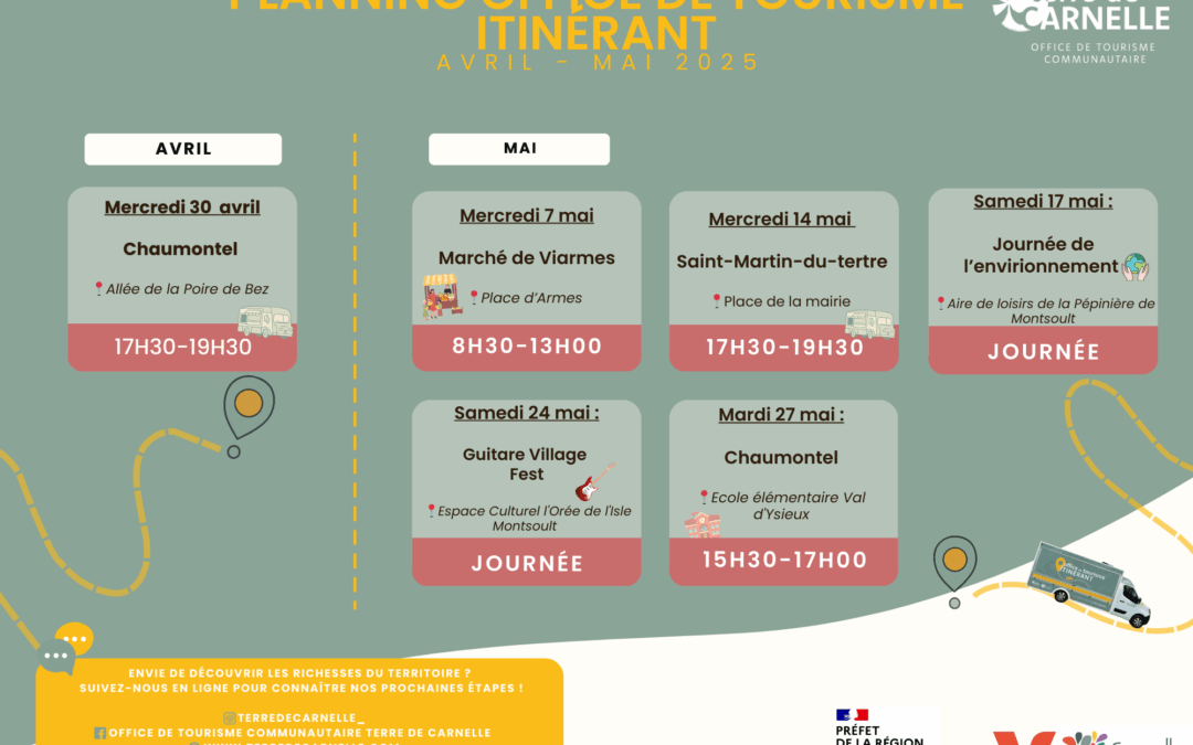 🚐L’Office de Tourisme prend la route !