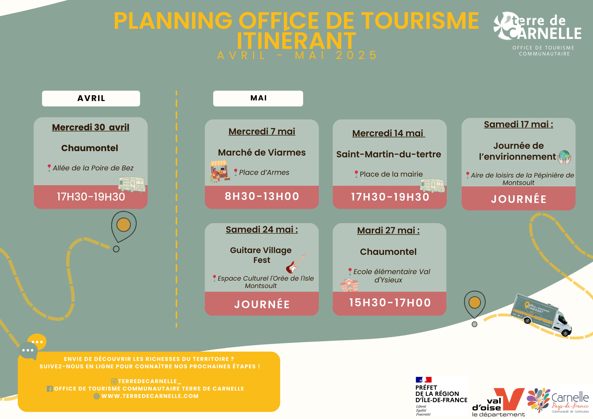 🚐L’Office de Tourisme prend la route !