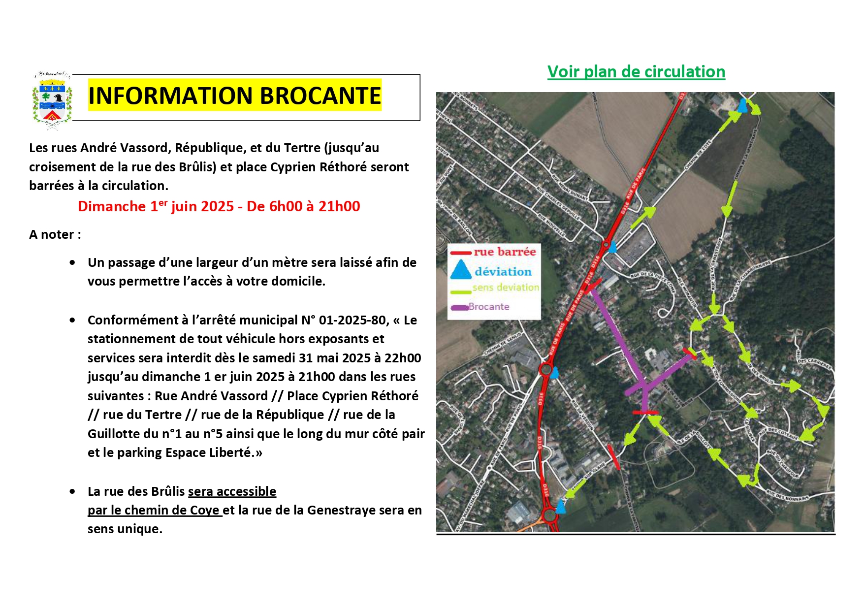 INFO BROCANTE – 1er juin 2025