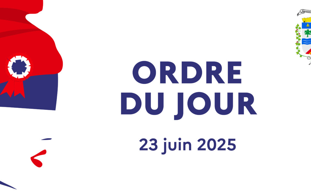 ORDRE DU JOUR 🔵⚪️🔴