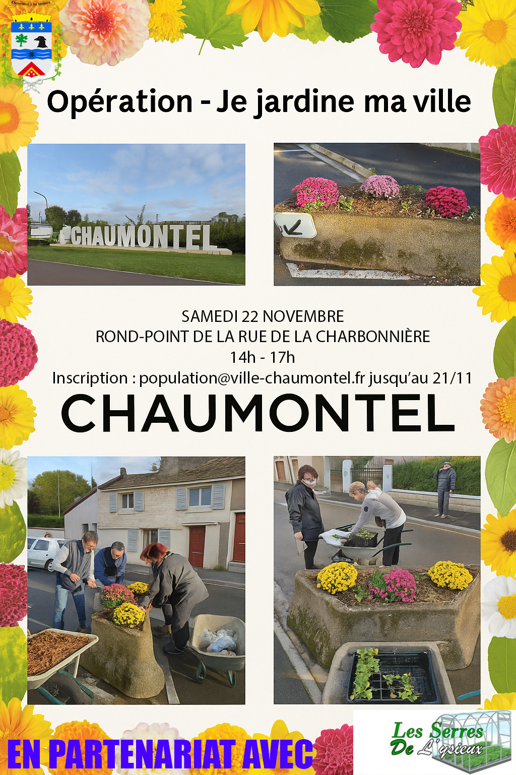 OPERATION « JE JARDINE MA VILLE » A CHAUMONTEL – PHASE 2