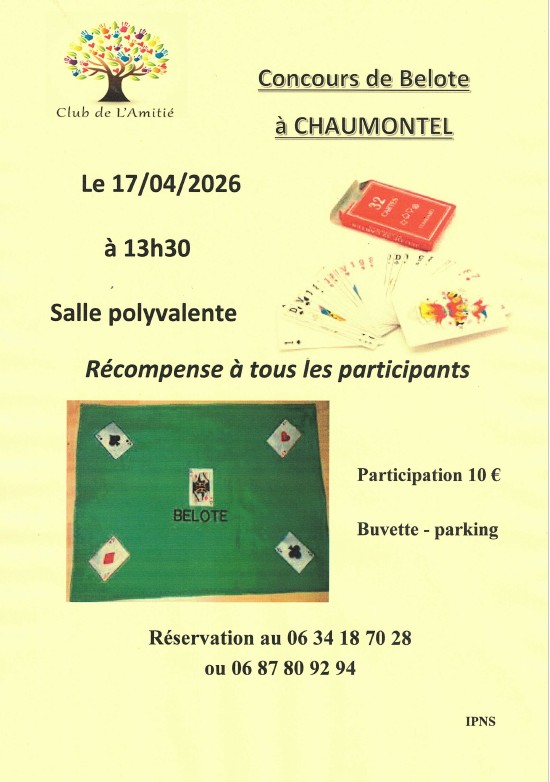 Concours de belote 2026