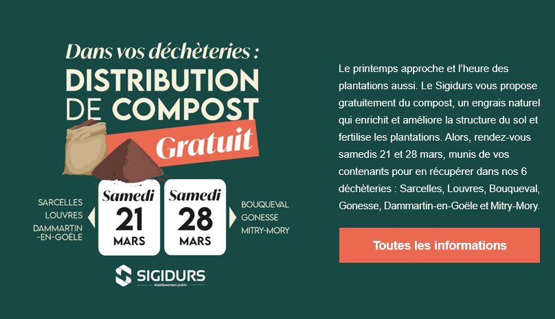 Distribution de compost