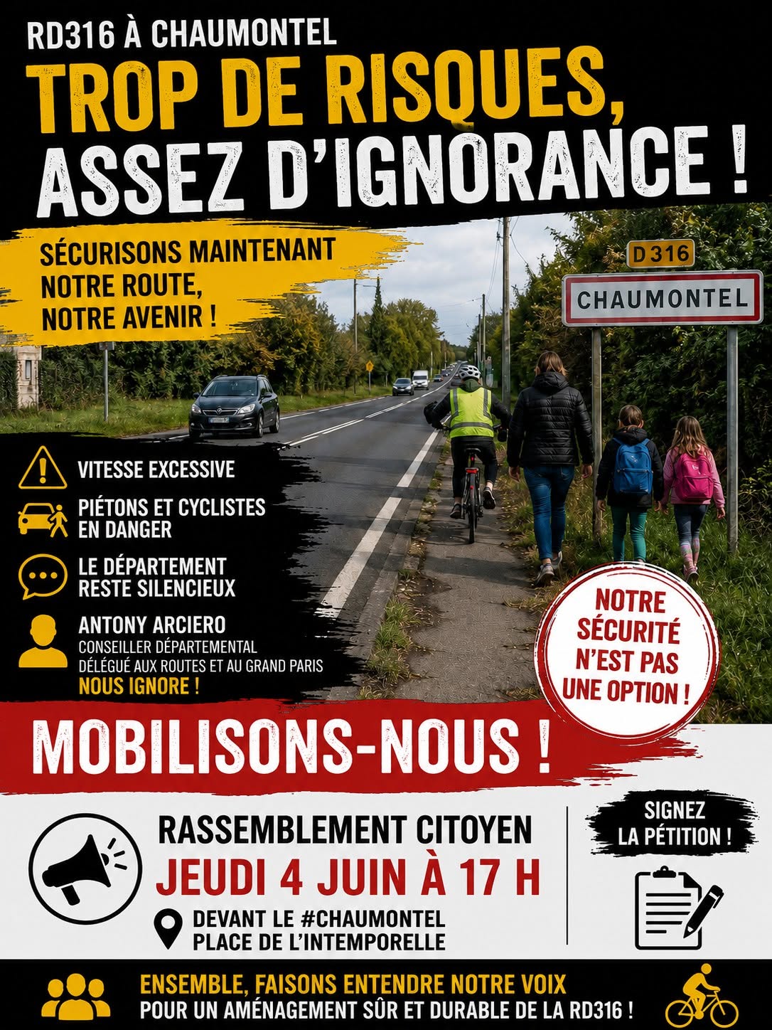 RD 316 : Rassemblement citoyen !