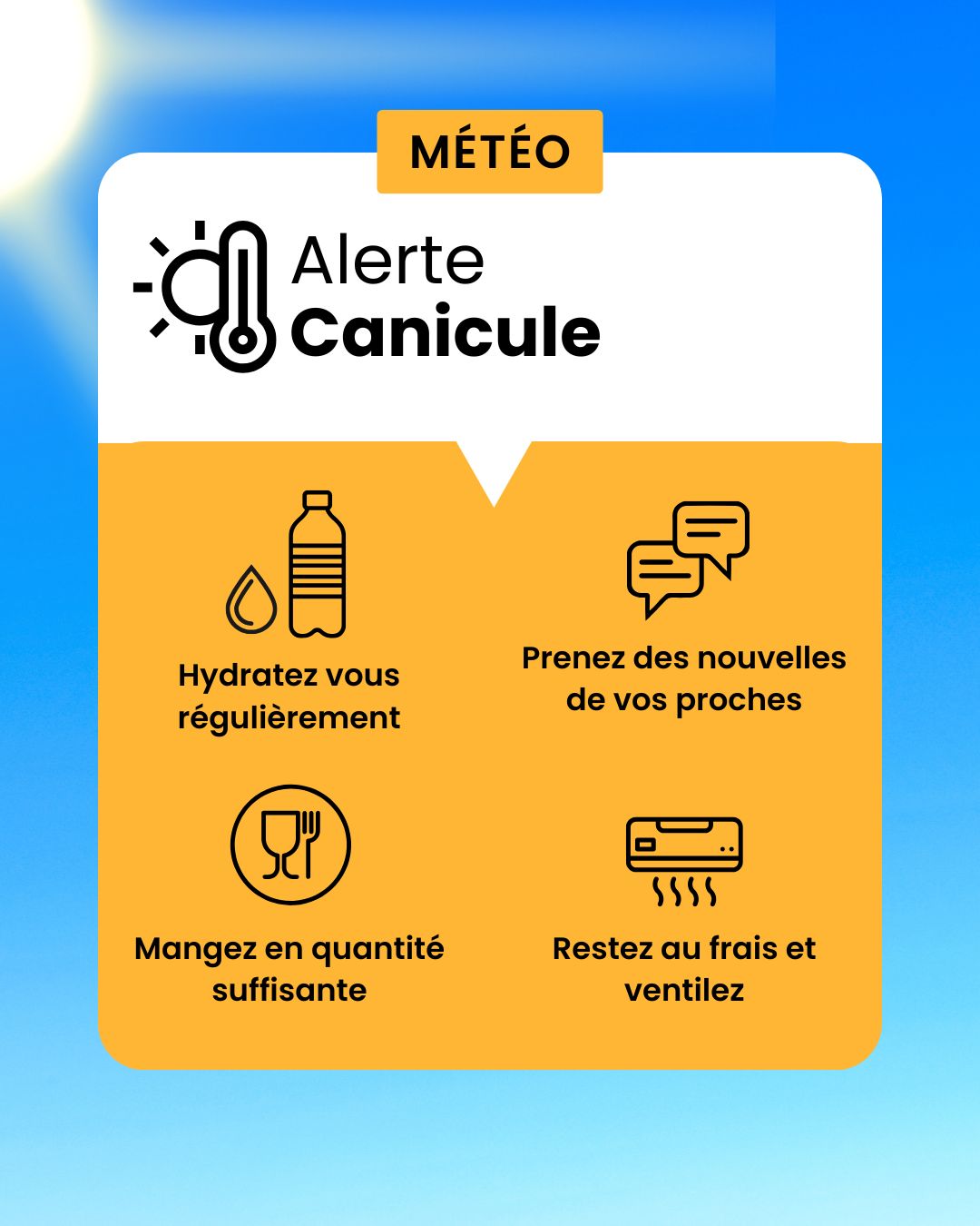 Alerte canicule et risques d&rsquo;orages