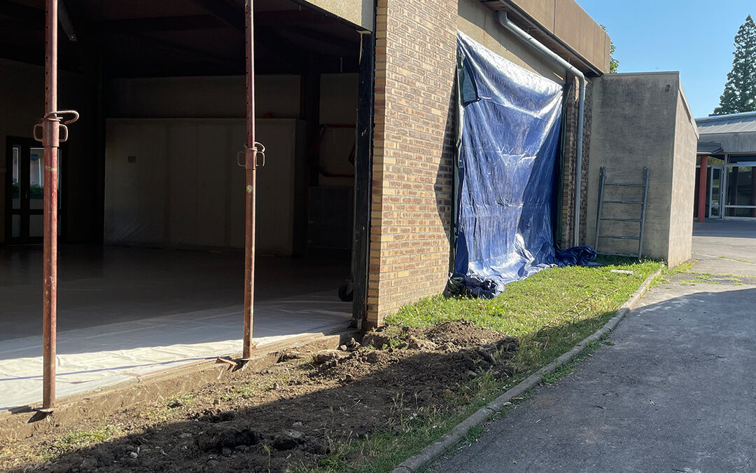 Rénovation de la façade de la salle de motricité de l&rsquo;école maternelle