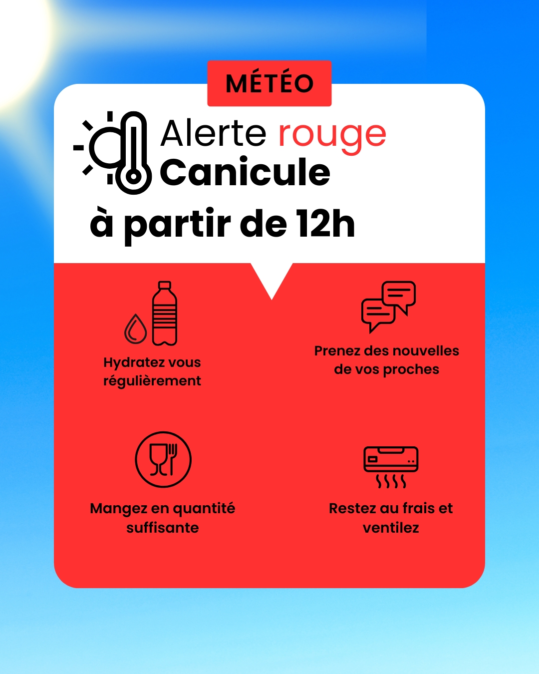 Alerte rouge canicule