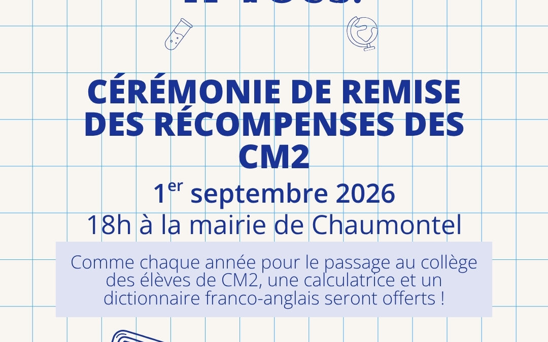 Remise des récompenses des CM2