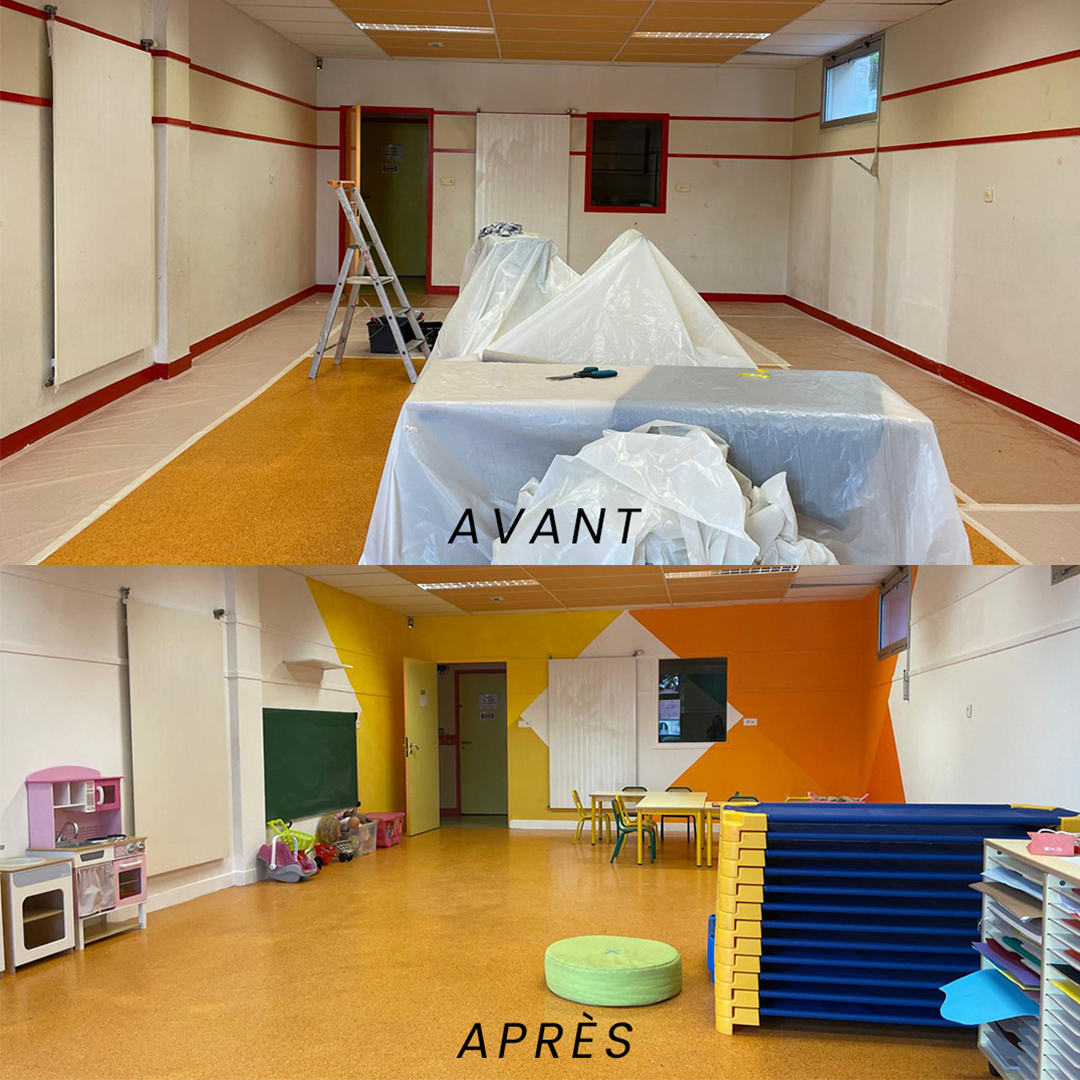 Rénovation de la 1re salle ALSH de l&rsquo;école primaire !