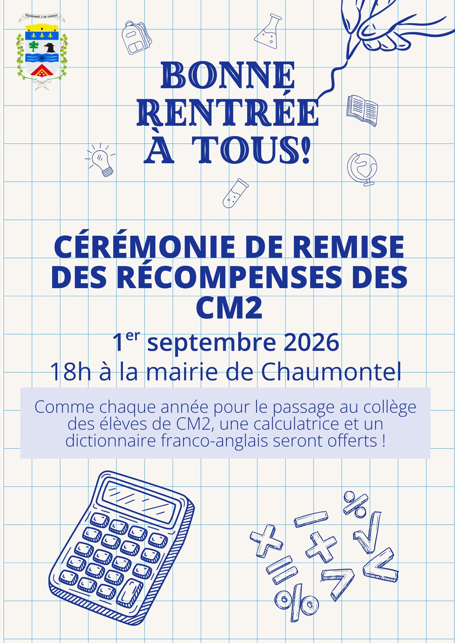 Cérémonie de remise des récompenses aux CM2