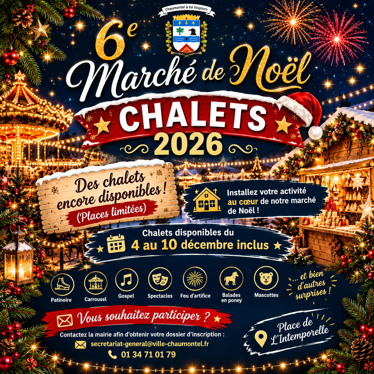 [EXPOSANTS CHALETS] Marché de Noël 2026 🎅