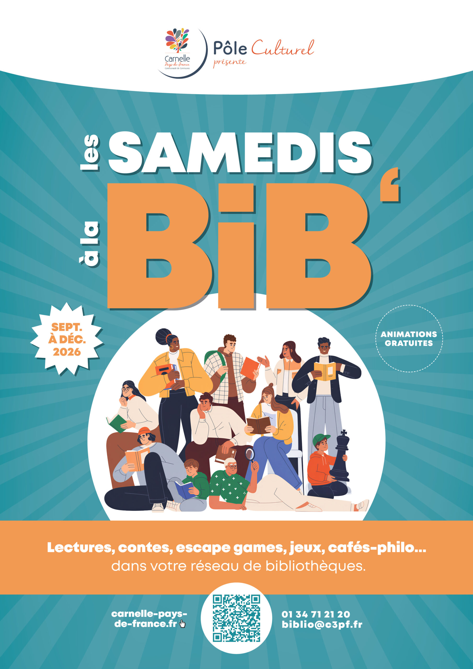 Les Samedis Ă la Bib’ – 26 septembre 2026