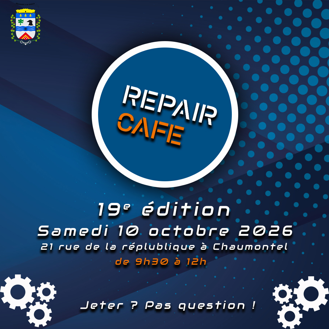 Repair Café – Samedi 10 octobre 2026 !
