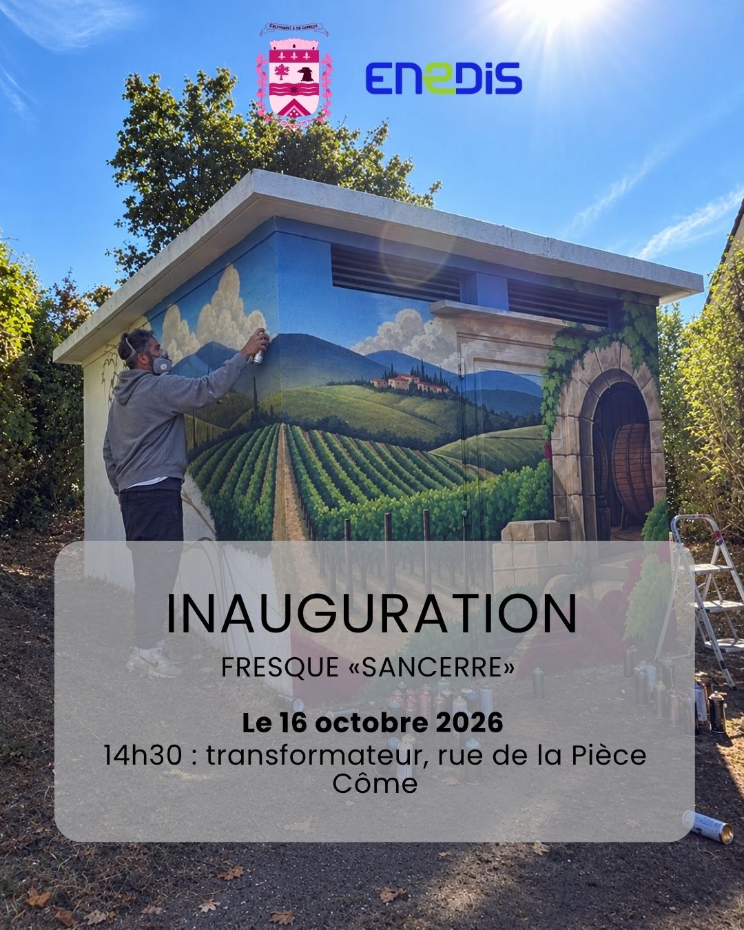 Invitation inauguration fresque du transformateur « Sancerre »